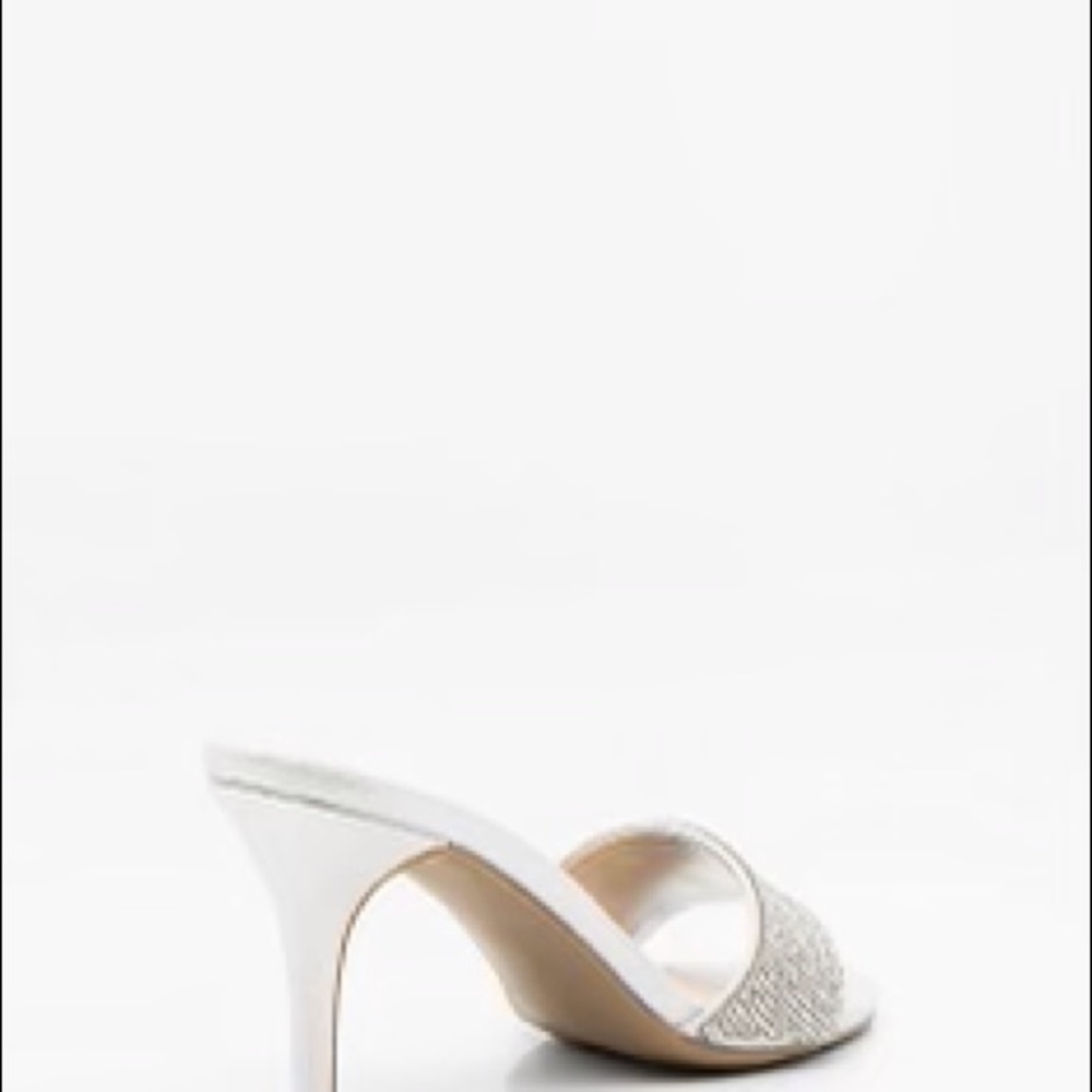 NIB Le Chateau Jewel Crystal Glam Sparkly Sandals - Picture 6 of 9